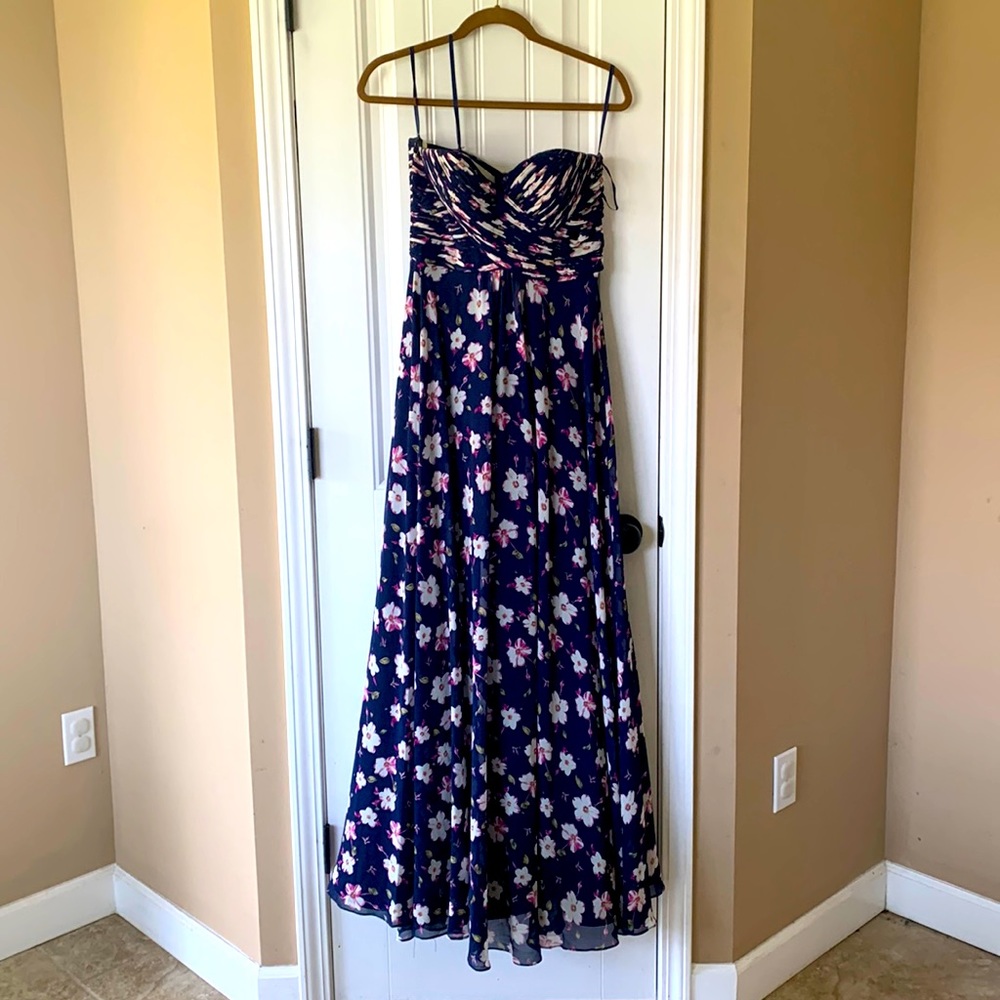 Size 10, Allure Bridals, strapless bridesmaid dress